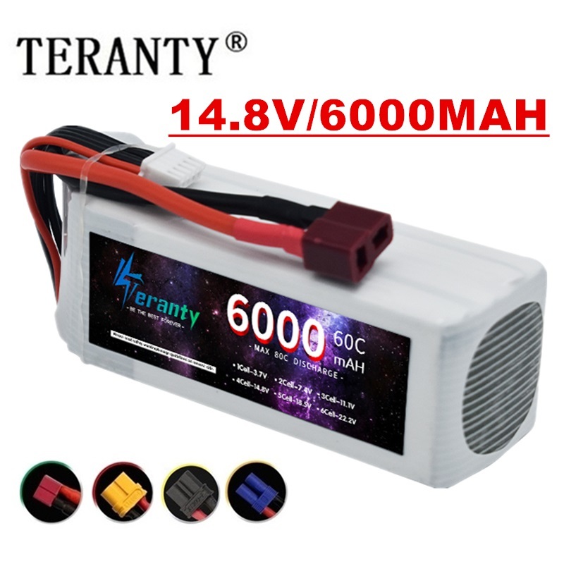 6000mAh Lipo 14.8V Battery 4S  - 4S Lipo Battery 14.8V 6000Mah recension och pris