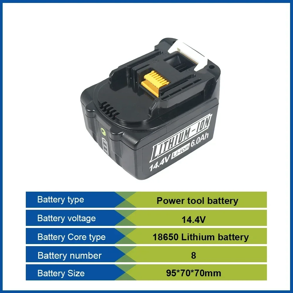 For Makita 14.4V 6000mAh 5000m - 4S Lipo Battery 14.8V 6000Mah recension och pris