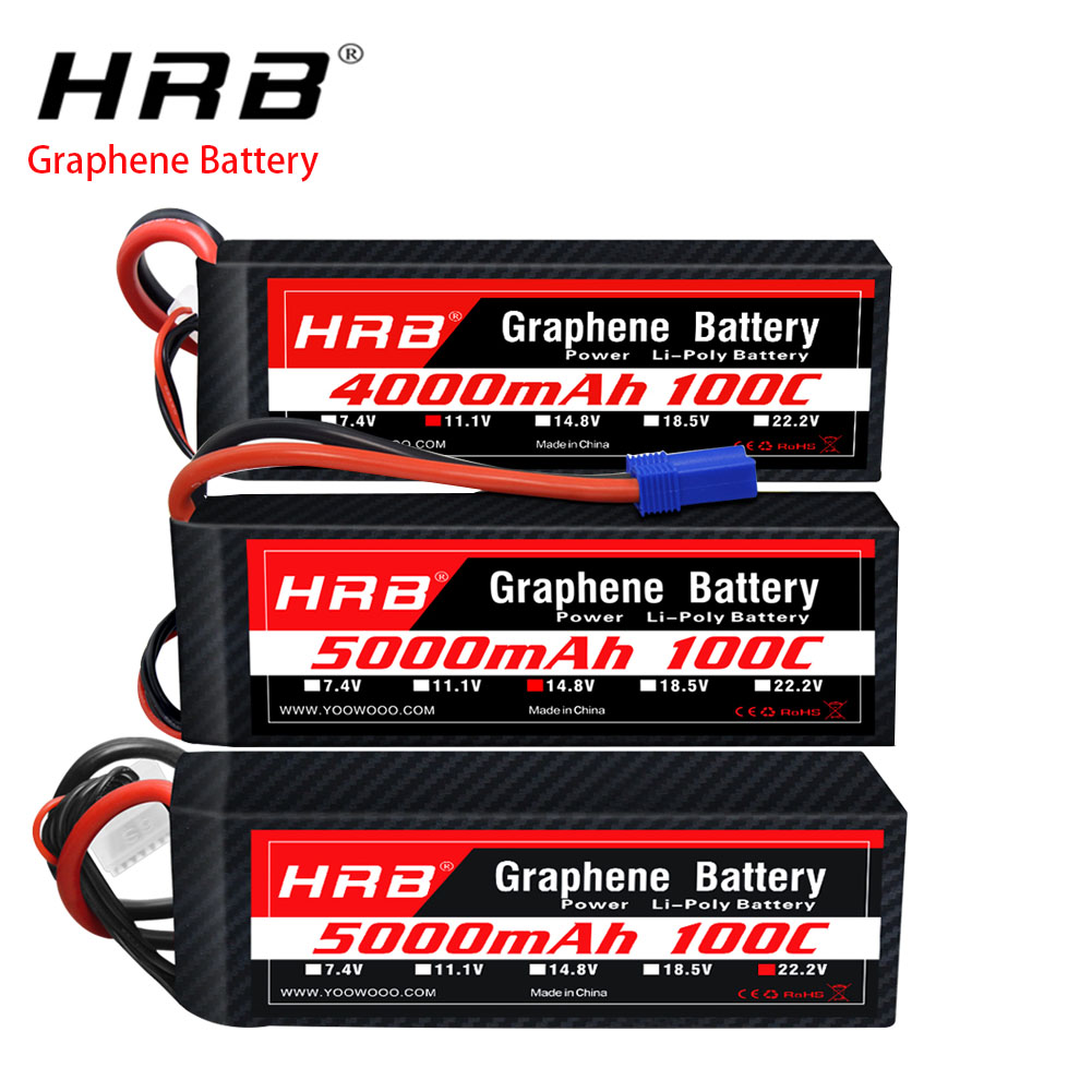 HRB Graphene Battery 2S 3S 4S  - 6S Lipo Battery 22.2V 5000Mah recension och pris