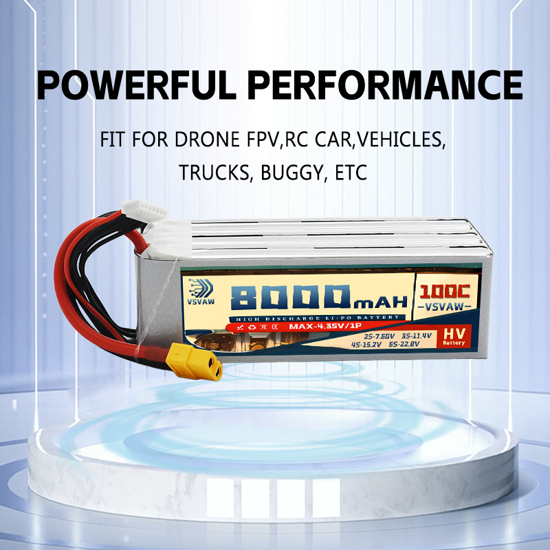 2026 New 6S 22.8V 8000mAh 100C - 6S Lipo Battery 22.2V 5000Mah recension och pris