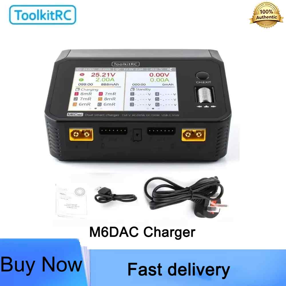ToolkitRC M6DAC Smart Balance  - Toolkitrc M6Dac Smart Charger recension och pris